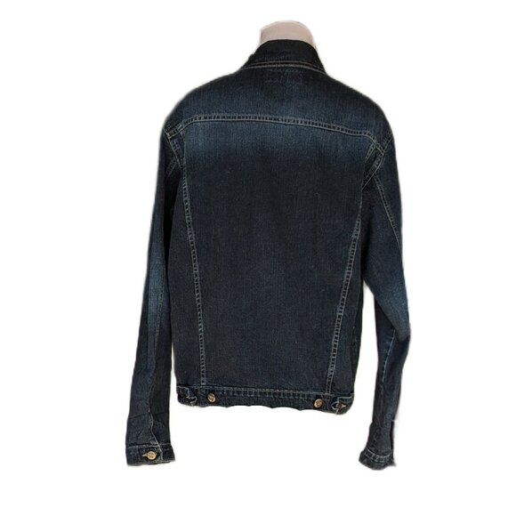 90s Dark Wash Oversized Jean Jacket - Picture 5 of 11